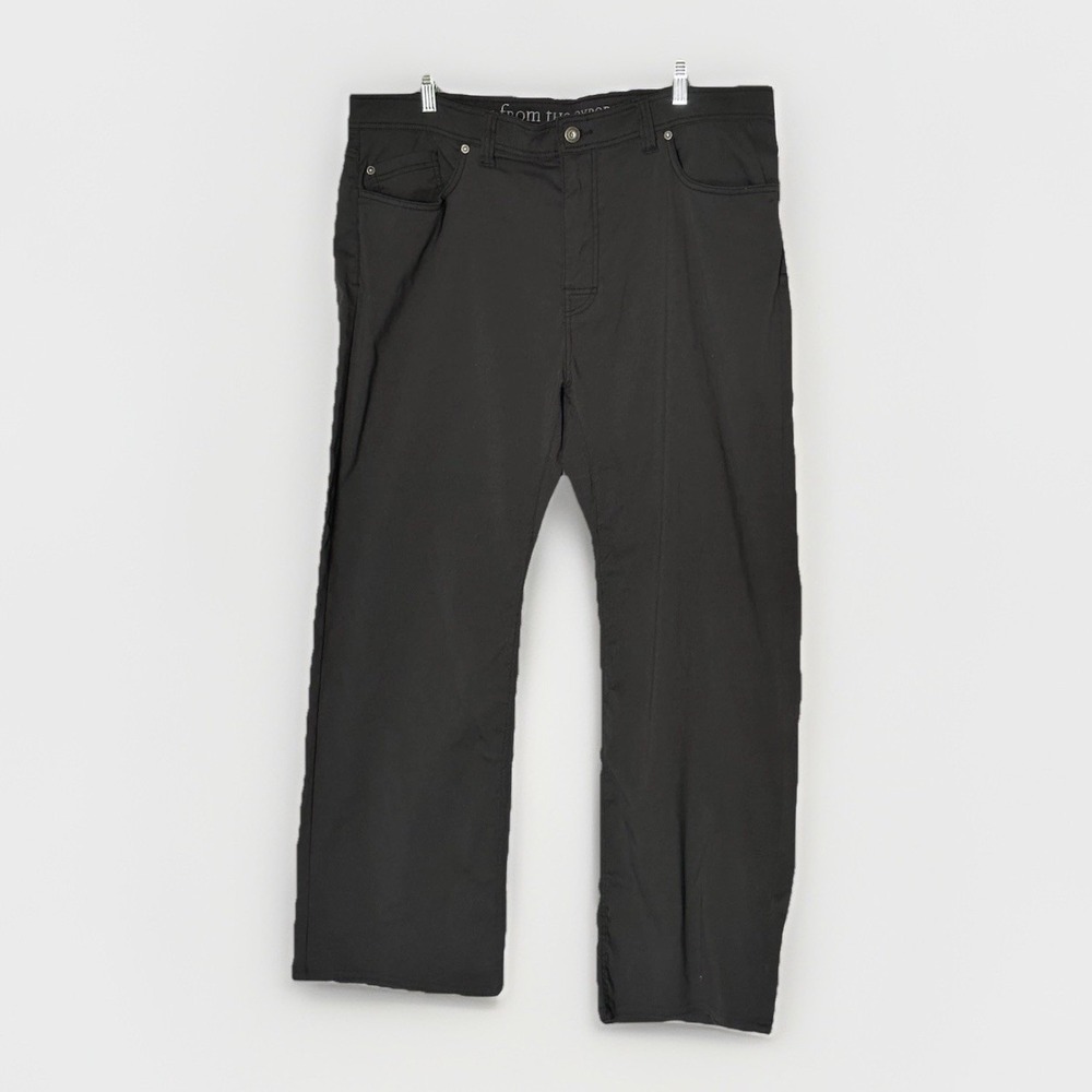 Prana Mens 40x32 Slim Black Hiking Pants Outdoor Trail Climbing Camping Workwear